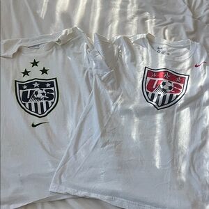 2 Nike USA soccer shirts